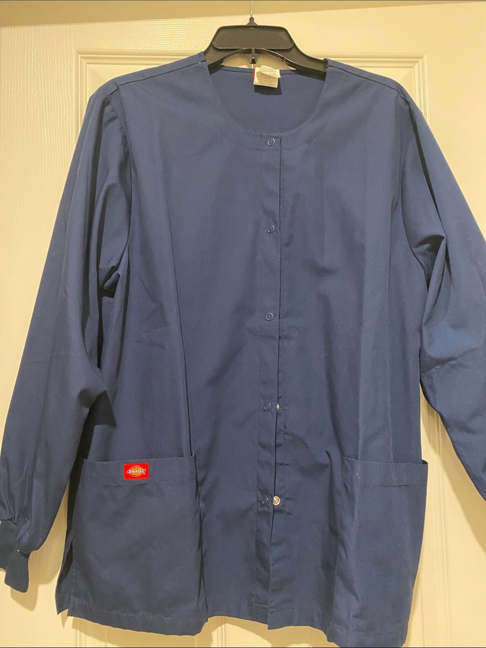 Dickies Dark Blue Snap-Front Work Jacket